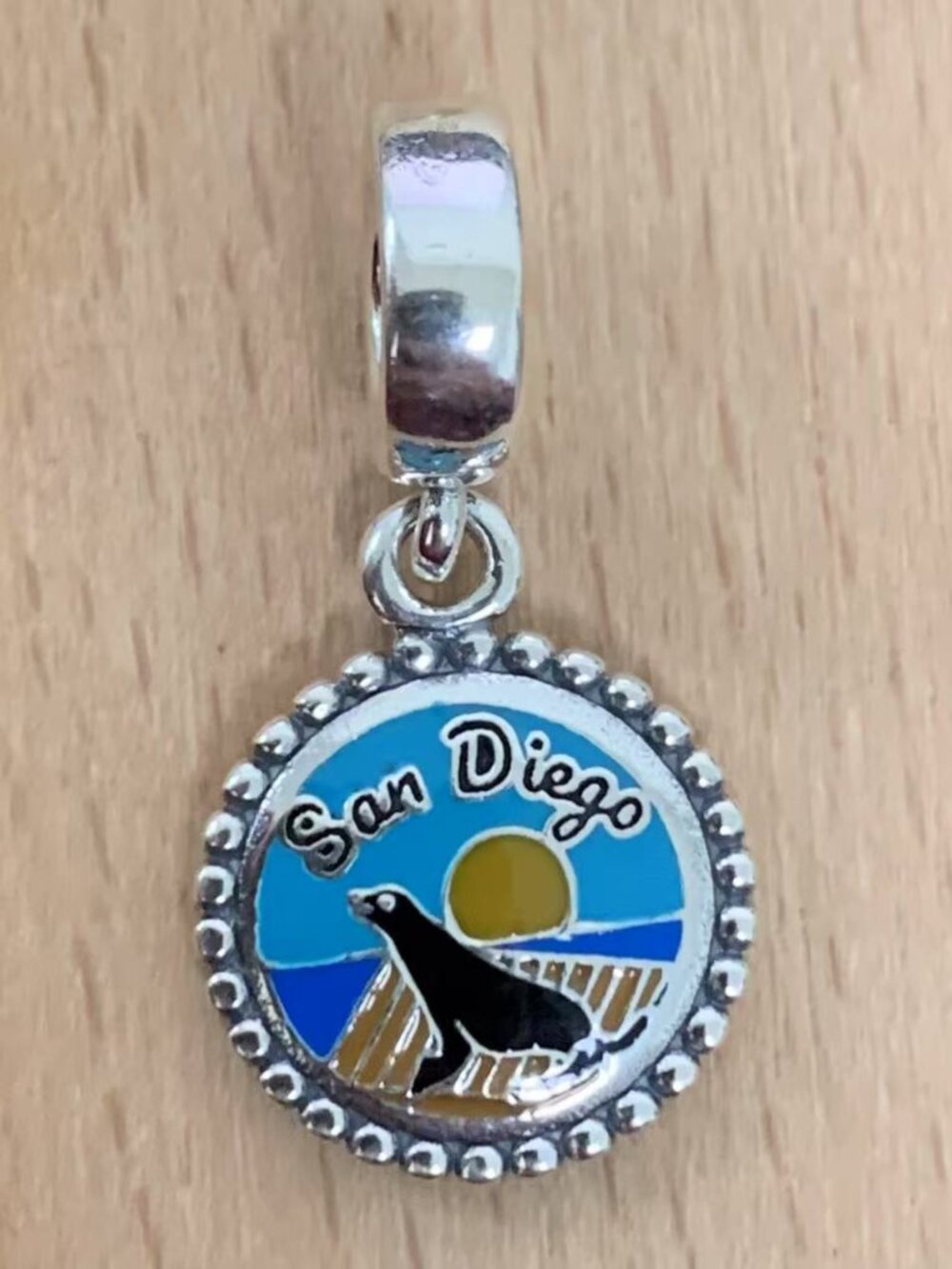 Pandora San Diego Seal Exclusive Charm, S925 Silver Jewelry Bracelets